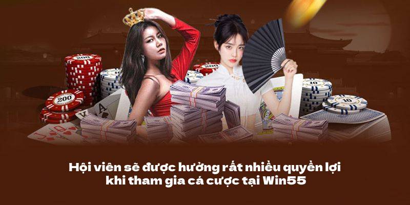 Điều Khoản Và Điều Kiện 3 Hội viên sẽ được hưởng rất nhiều quyền lợi khi tham gia cá cược tại Win55