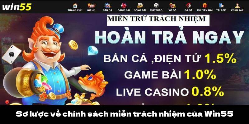 Miễn Trách Nhiệm Win55 1 Sơ lược về chính sách miễn trách nhiệm của Win55